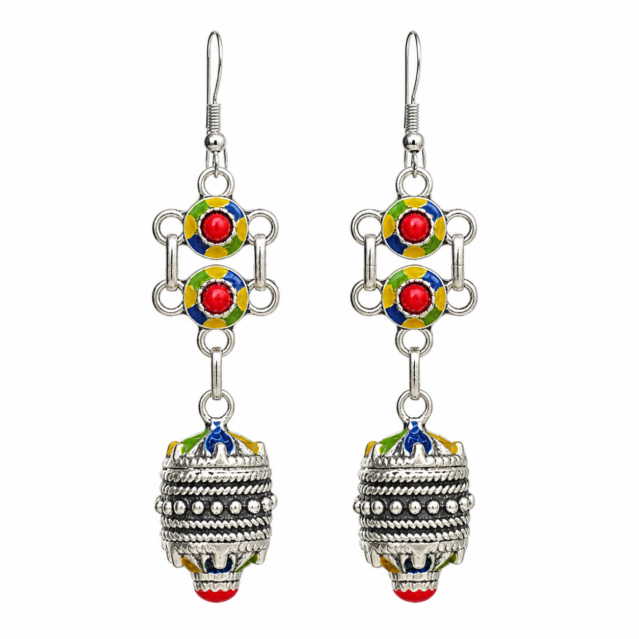 Amazigh Magnifiques boucles d oreilles kabyles métal Earrings