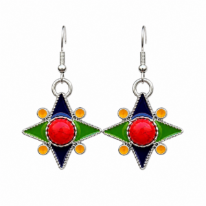 Amazigh Magnifiques boucles d oreilles kabyles métal Earrings