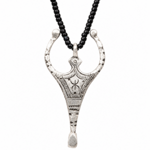 Amazigh Metal Symbol Pendant Necklace With Tuareg Style
