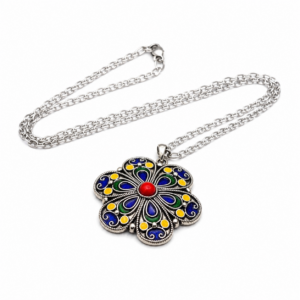 Amazigh Necklace kabyle berbère with une chaîne in Stainless Steel Necklace ethnique