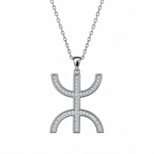 Amazigh Necklace with pendentif Silver signe Yaz Kabyle berbère