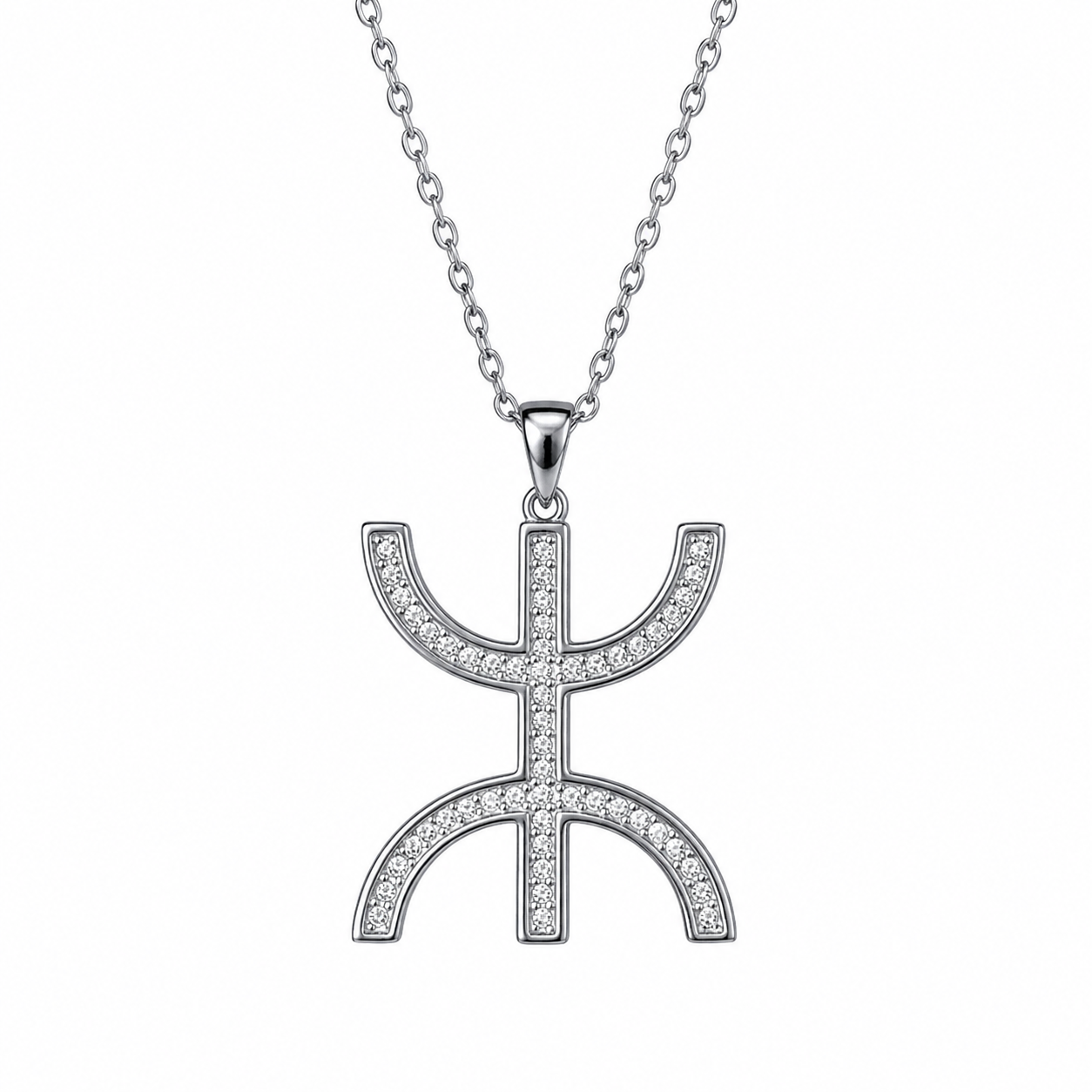 Amazigh Necklace with pendentif Silver signe Yaz Kabyle berbère