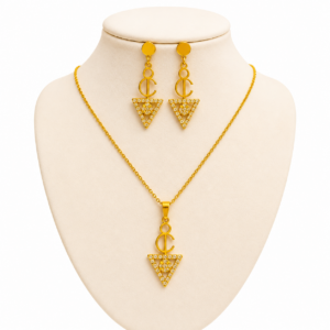 Amazigh Parure 18k- kabyle berbère minimaliste with une chaîne Stainless Steel and