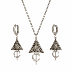 Amazigh Parure fibule Stainless Steel Necklace berbères Earrings