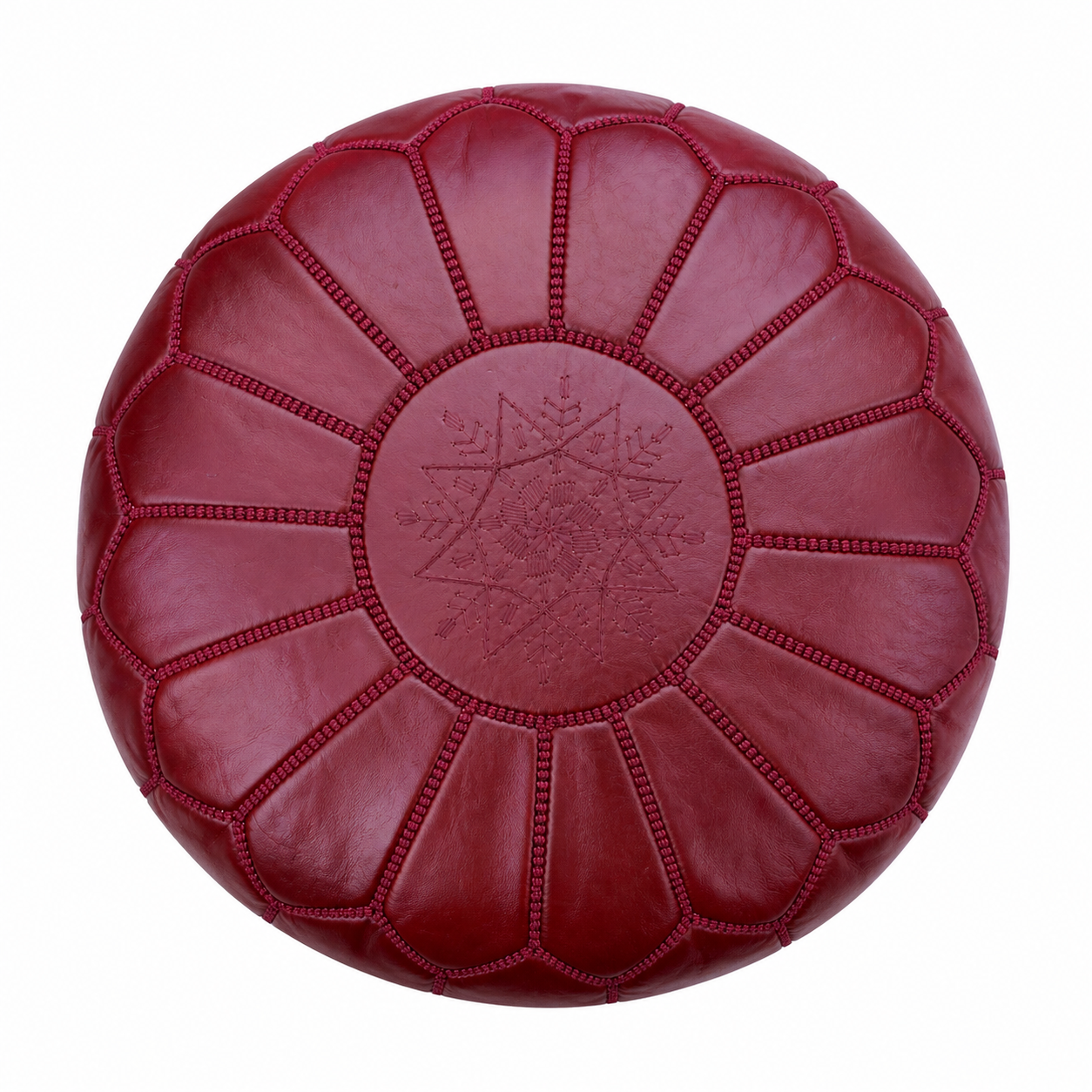 Amazigh Poufs Pillows Leather Pouffe Handmade Delivered Pouf