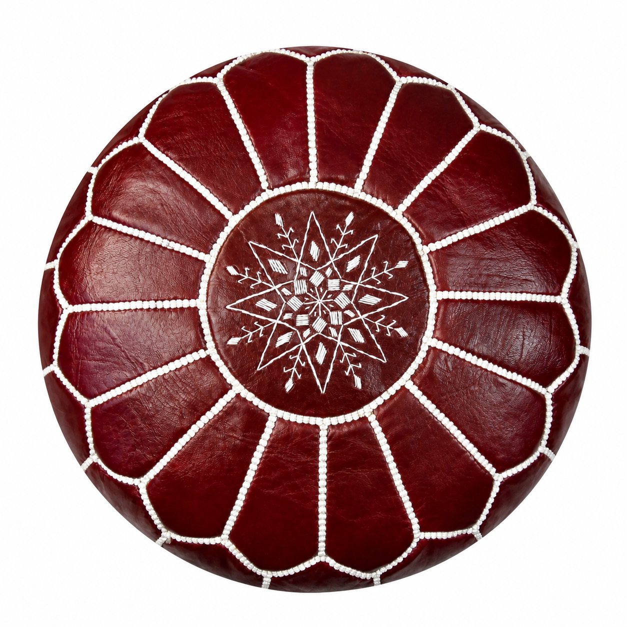 Amazigh Poufs Pillows Premium Artisanal Leather Pouffe Pouf