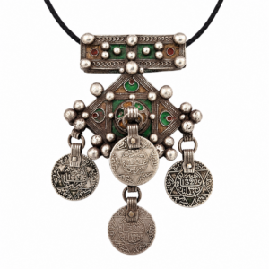 Amazigh Rare Vintage Tribal Silver Cross Pendant croix