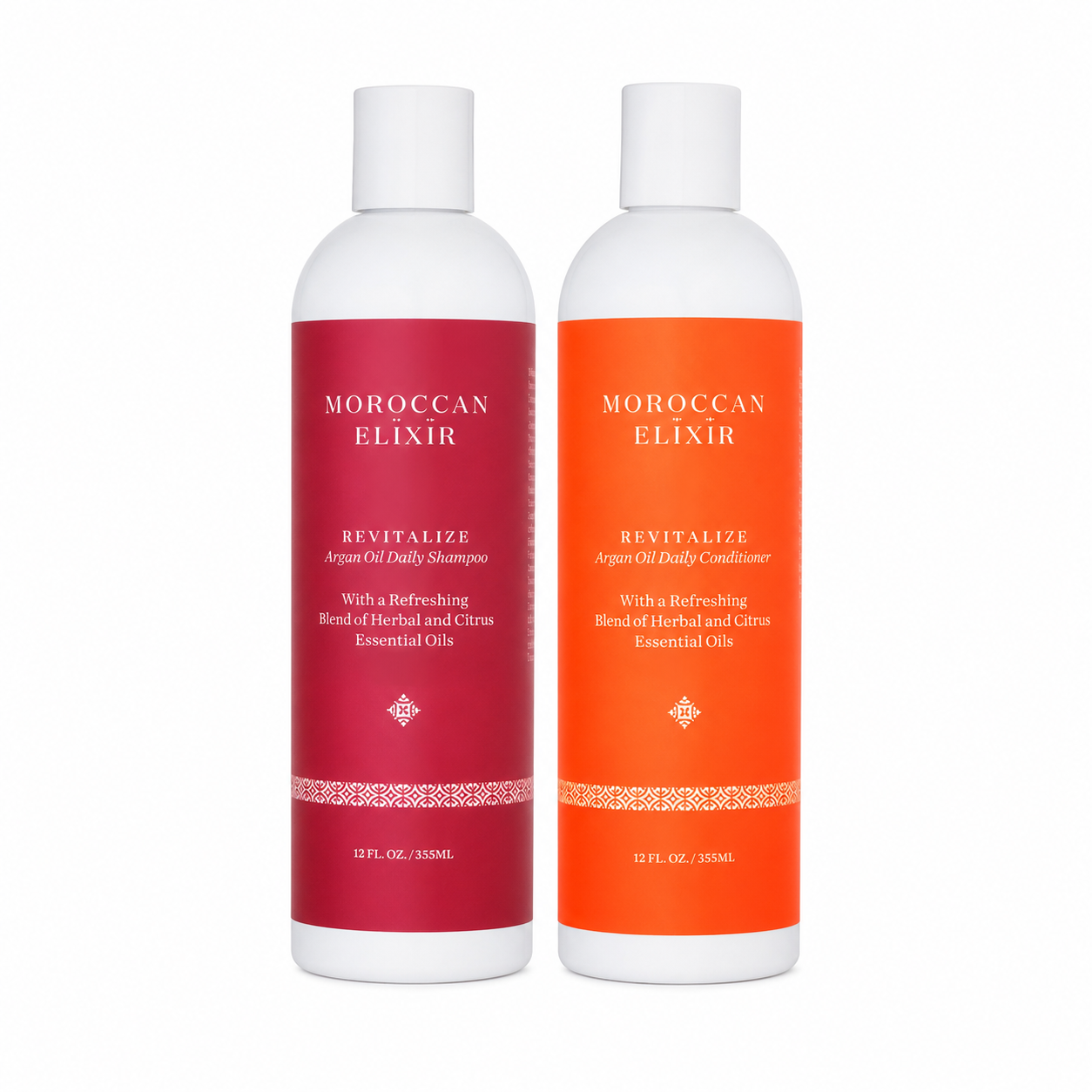 Amazigh REVITALIZE Argan Oil Shampoo & Conditioner - Orange