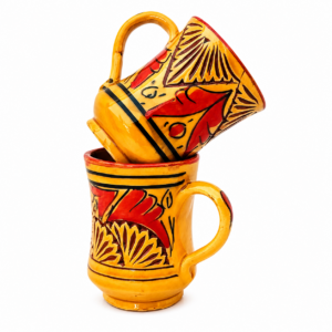 Amazigh Set Ceramic Mugs Traditional Design Cups Mug