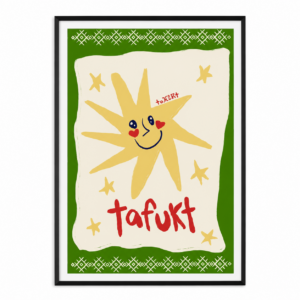 Amazigh Tamazight Tafukt Ayyur Sun Moon Print Digital Download Wall Art