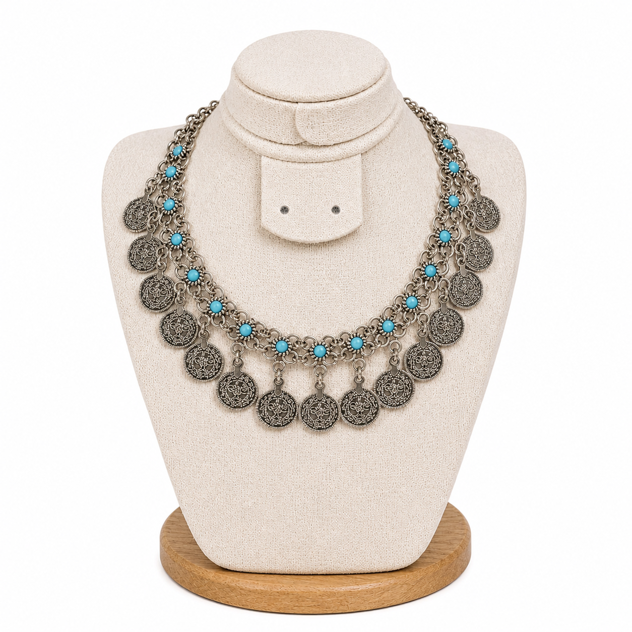 Amazigh Tasfift Traditional Handmade Steel Acier Tribal Necklace
