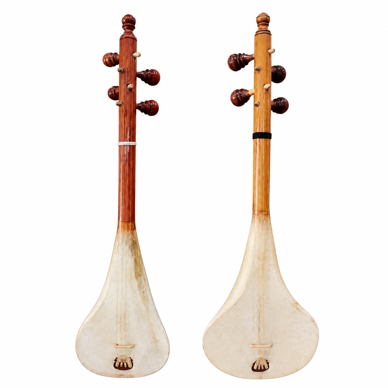 Amazigh Traditional Loutar 4-String Plucked Lute Handmade Musical Instrument