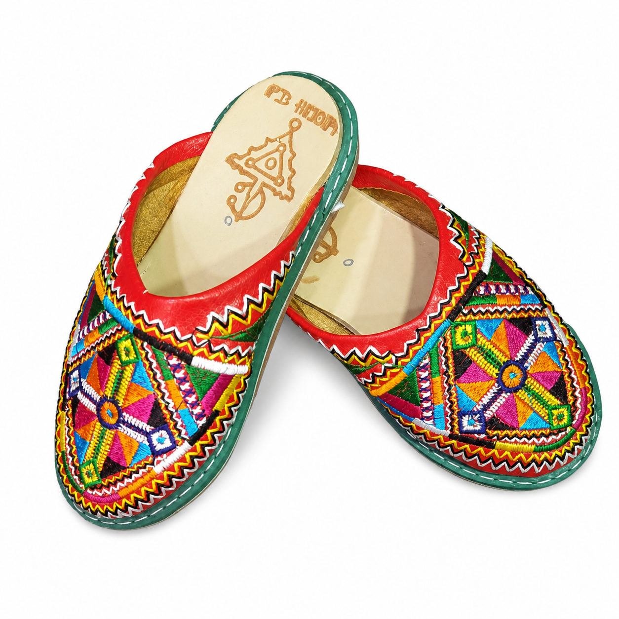 Amazigh Traditional Women’s s Handmade Leather Shoes Slippers