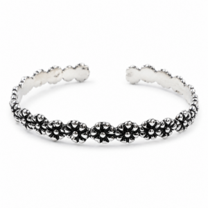 Amazigh Tribal Sahara Bracelet Silver with Motifs Touaregs