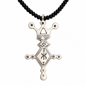 Amazigh Tuareg Symbol Metal Necklace for Everyday Jewelry