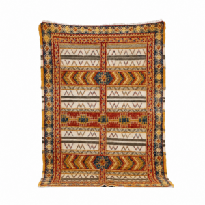 Amazigh Vintage Kilim Handwoven Flatweave Tribal Geometric Rug