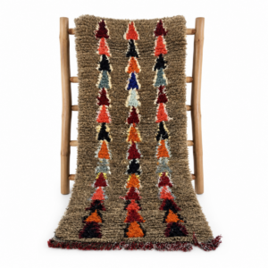 Amazigh Vintage Tribal Handwoven Wool Art x Rug