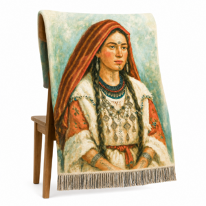 Amazigh Woman Berber Portrait Digital Art Print Carpet Rug