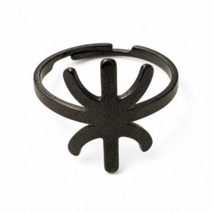 Amazigh YAZ Symbol Stainless Steel Adjustable Heritage Ring
