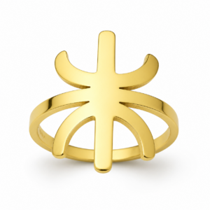 Amazigh Yaz Symbol Stainless Steel Ring for Everyday Heritage Style
