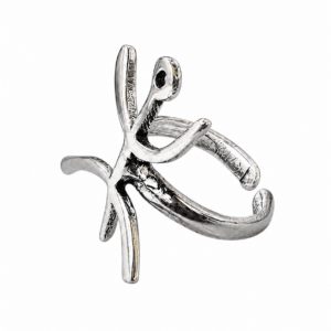 Amazigh Yaz Symbol Tribal Silver Plated Jewelry Ring