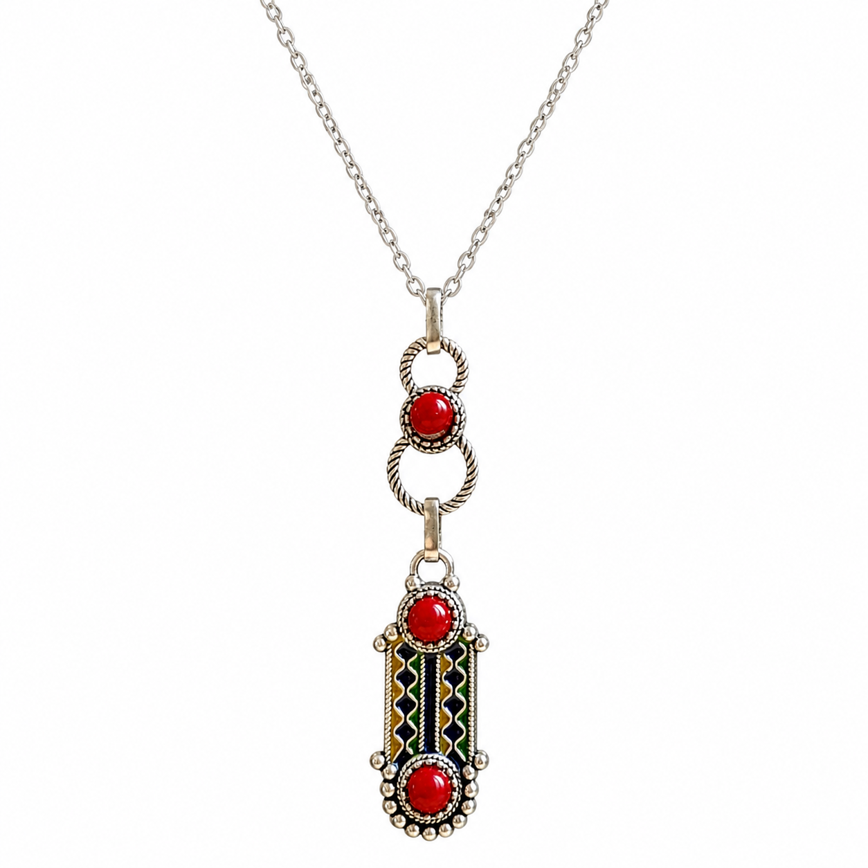 Amazigh Yaz Tifinagh Kabyle Berber Stainless Steel Men's Pendant Necklace