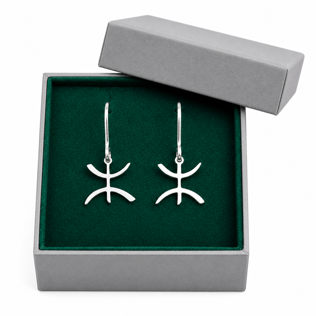 Amazigh YAZ Tifinagh Stainless Steel Earrings Adaptation Boucles