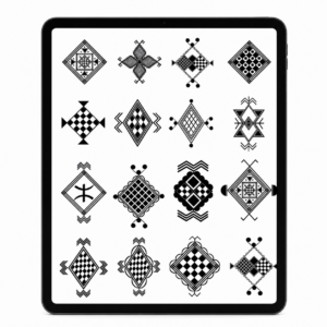 Berber Amazigh Kabyle Tattoo and Henna Pattern Digital Download