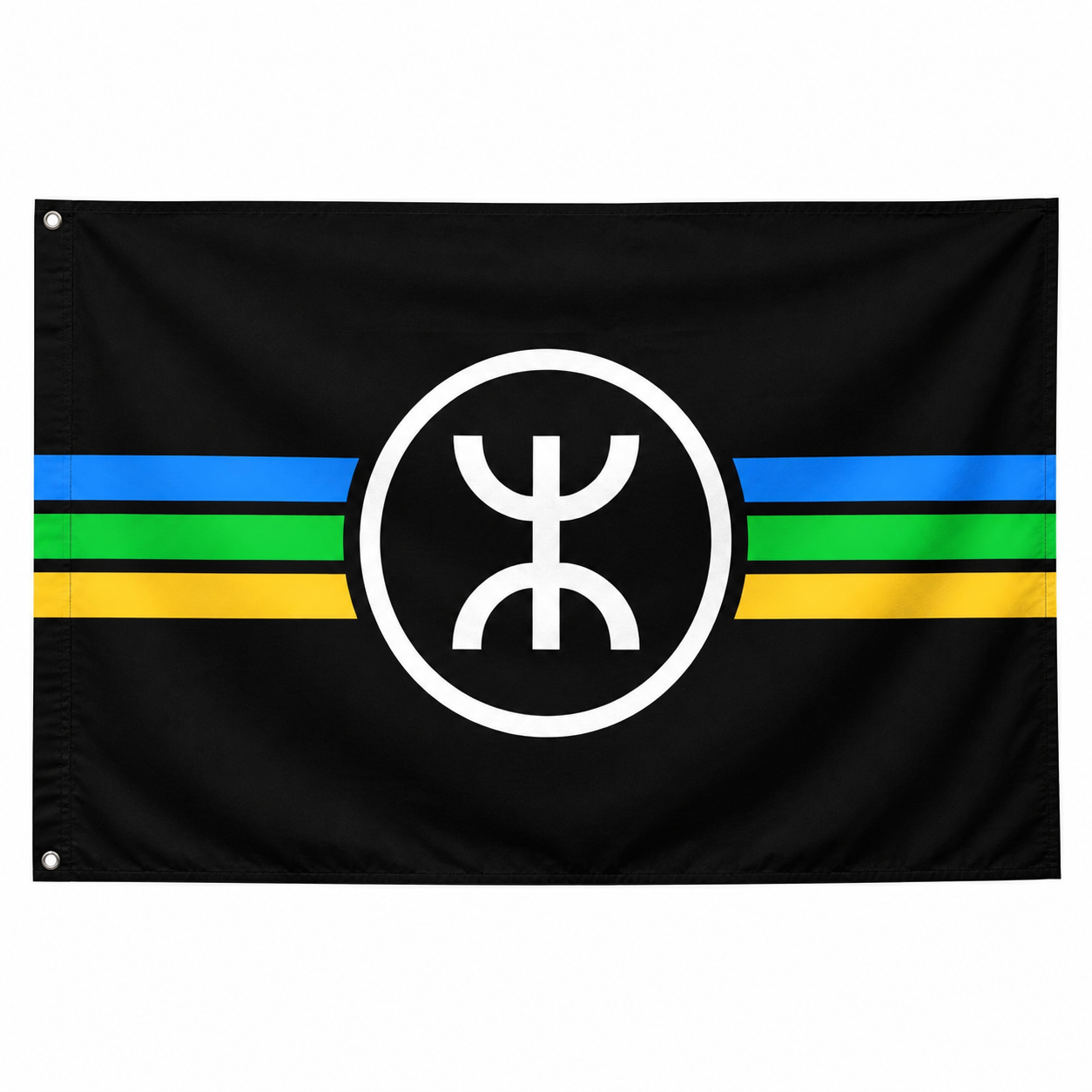 Berber Anarchist Flag North African Indigenous Banner 3x5