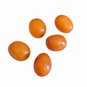 Berber Antique 5 Amber Beads Jewelry for Everyday Heritage Style Use