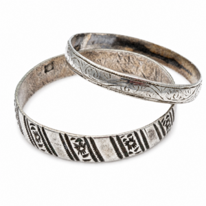Berber Antique Silver Child Bracelet from Northern Jewelry Tradition