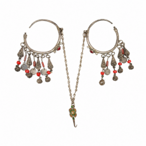 Berber Antique silver ear and head jewelry ‘kharb’ Atlas mountains jewelry Necklace
