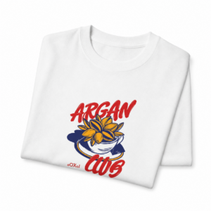 Berber ARGAN Heritage Roots T-Shirt White Black Shirt