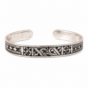 Berber Authentic Silver Handmade Sterling Bangle Lunja Bracelet