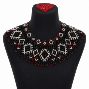Berber Ayt Handmade Beaded Jewelry Necklace from Taza