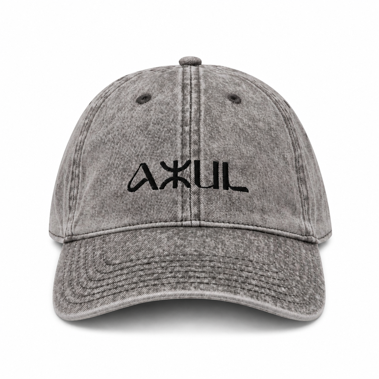 Berber Azul Vintage Cotton Twill Cap With Embroidery