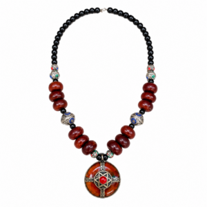 Berber beaded traditional statement jewelry handmade ethnic Necklace