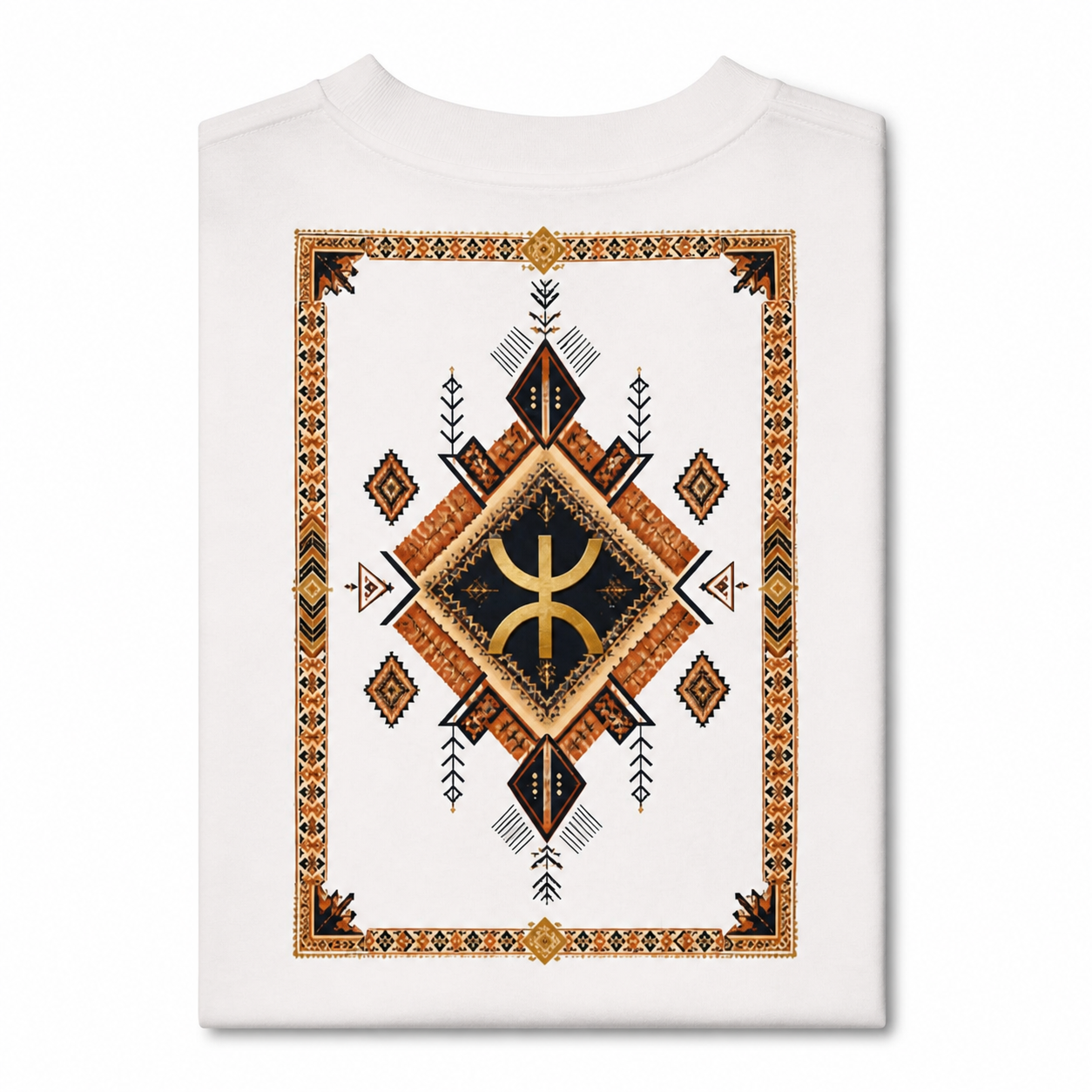 Berber Boho Shirt Yaz "Free Man" Symbol Tee