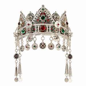 Berber Bridal Crown Wedding Headpiece Silver Tribal Headband
