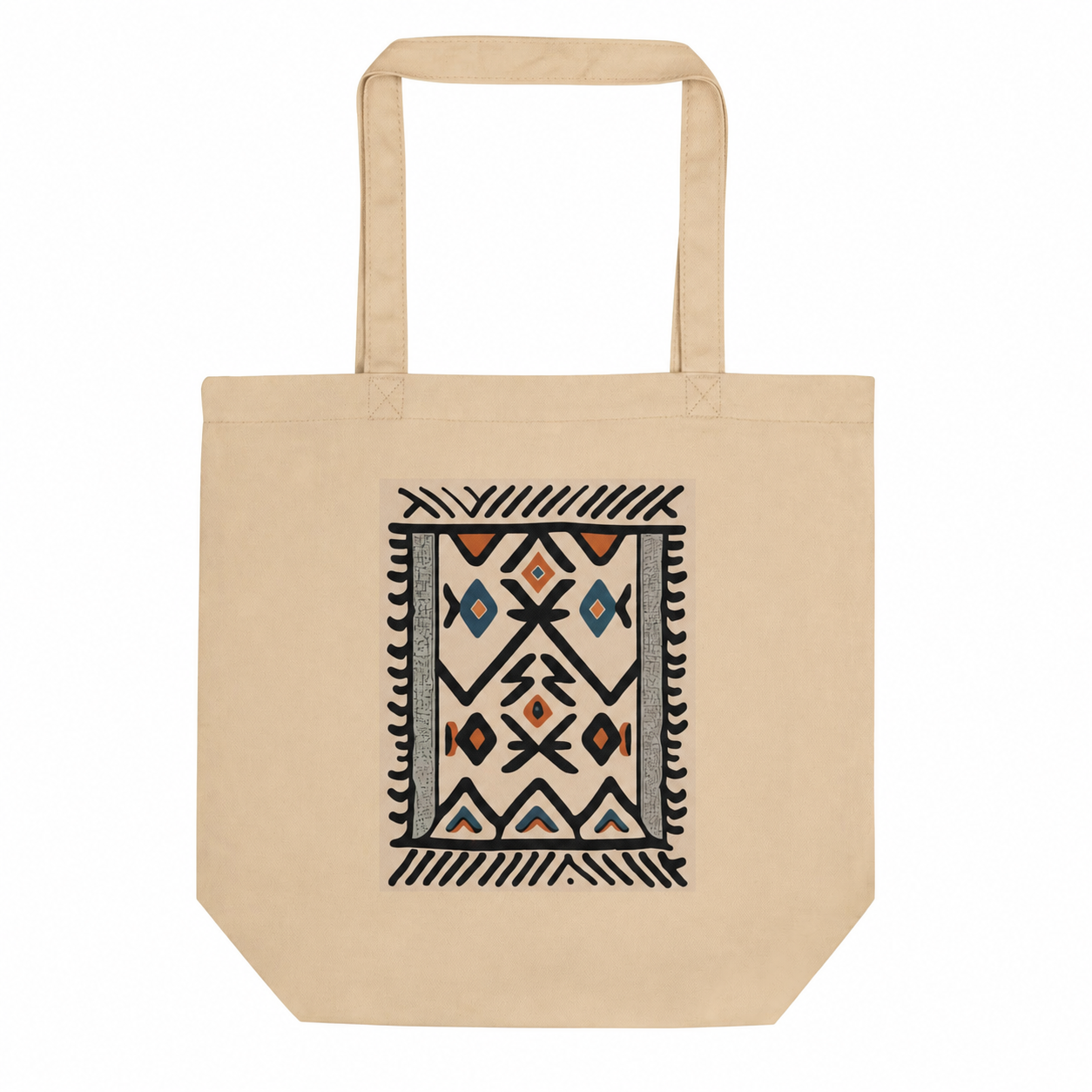 Berber Carpet Eco Tote Bag Kabyle Black Rug