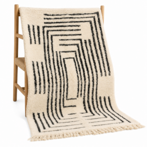 Berber Custom Wool Geometric Living Room Rug Design