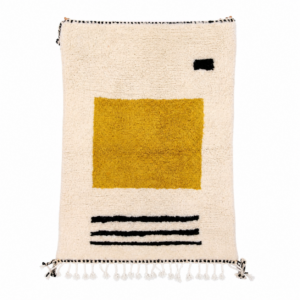 Berber Custom Wool Geometric Neutral Living Room Rug