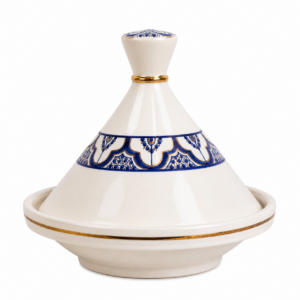 Berber Decorative Hand-Painted Ceramic Display Piece Authentic Tagine