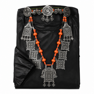 Berber dress with headband and Ethnic Head necklace