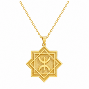 Berber Freedom Symbol Gold-Plated Sterling Silver Star Necklace