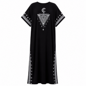 Berber Gandora Dress Tasghnst Kaftan Handmade Cotton Fibula