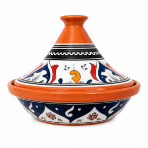 Berber Hand-Painted Flame-Proof Ceramic Cooking Pot Tagine 30cm