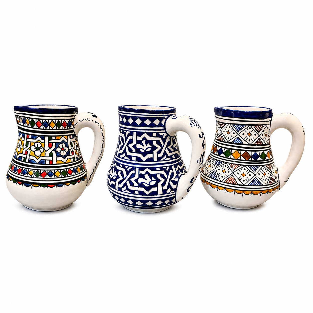 Berber Handmade Ceramic 2L Large Artisan Coffee Mug