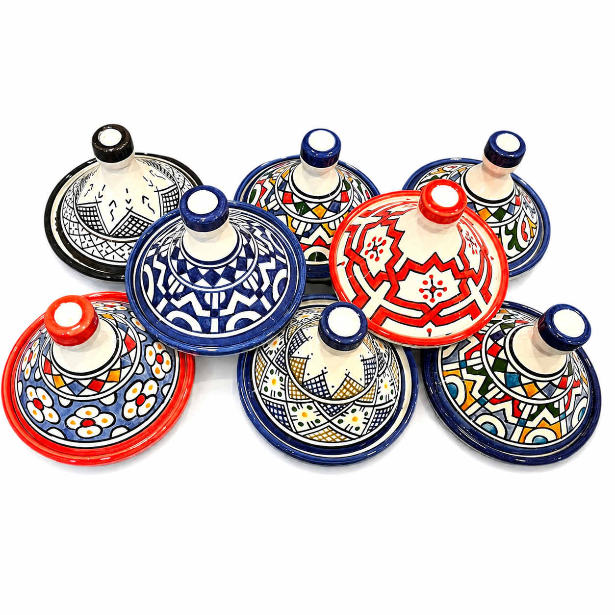 Berber Handmade Ceramic Mini Colorful Artisan Tagine 12cm