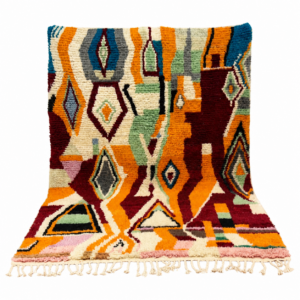 Berber Handmade Colorful Abstract Carpet Boho Area Rug